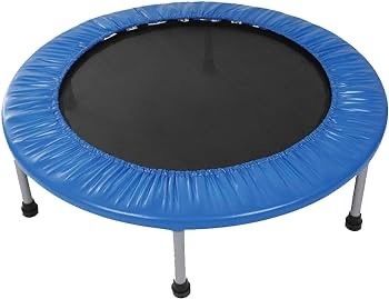 NEW SALE | Indoor Fitness Trampoline, Foldable, 102cm, Black and Blue