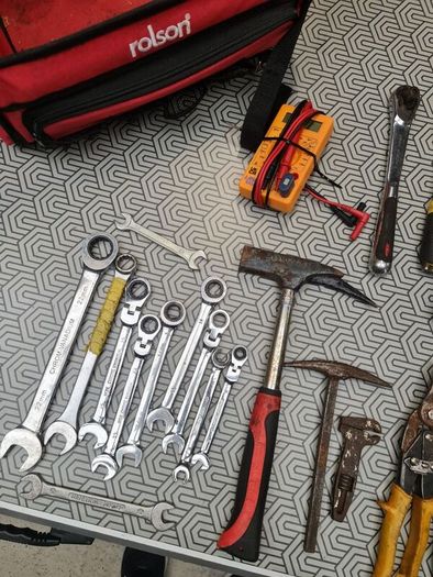 Hand tools and toolbag
