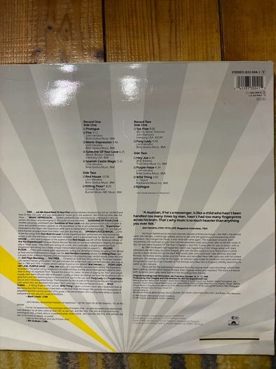 Jimi Hendrix vinyl lp