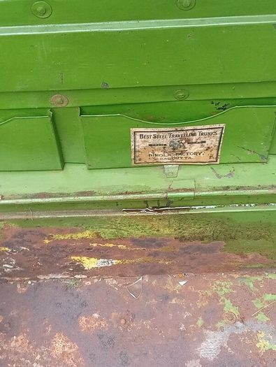 Antique Steel Trunk