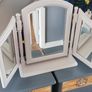 3 mirror dressing table set with bevel edge adjustable mirrors Image 2