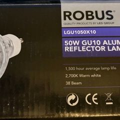 Robus 50W GU10 LED ceiling bulb
