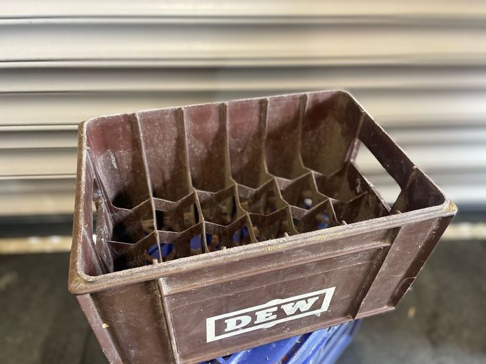 Vintage bottle Tullamore DEW mini crate