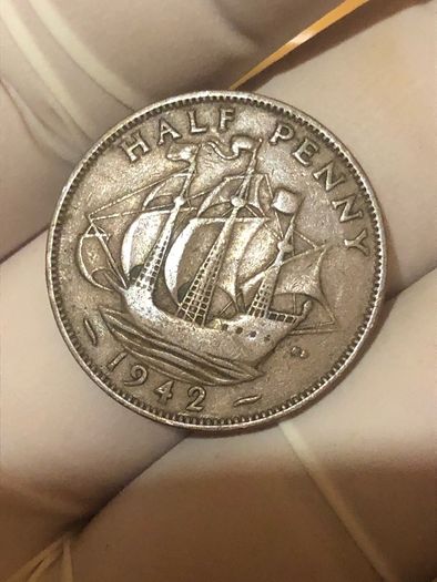 George VI half penny  x 36 Pictures