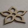 Wooden Coasters Home Decor - set of 4 Flowers Shape Image 5