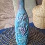 Hand Painted 3D Grape Bottle Decor Image 5