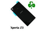 For Sony Xperia Z3 Back/Battery Cover Glass Housing Replacement New BLACK+Adhesive