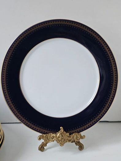 NEW The Royal "Romanov" Collection by Christineholm Cobalt Blue  and Gold Dinner Set