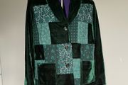 Green Velvet Jacket and Palazzo Pants