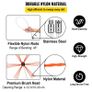Flexible Chimney Cleaning Rods, 26FT Chimney Sweep Rods, Nylon Sooteater Chimney Cleaning Kit, Flexible Brush Head Chimney Sweeping Rods Easy Connecting Chimney Brush with 8 White Rods Image 3