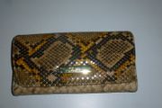 Ladies faux-snakeskin handbag
