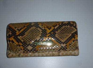 Ladies faux-snakeskin handbag