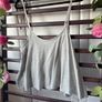 cami grey open back Hollister top size large Image 2