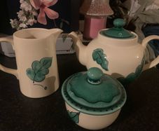 Poole pottery tea set can post if required