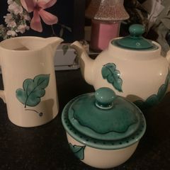 Poole pottery tea set can post if required