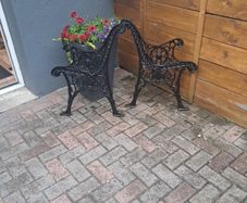 Garden bench ends