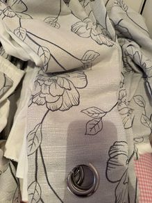 Fully lined  eyelet curtains.