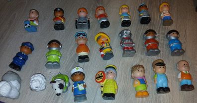 22 ELC  happyland figures, childern, astronauts, robot, animals and various  professionals