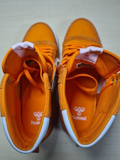 Hummel HI TOP trainers Orange Karma Size UK 7 EU 41 unisex