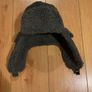 Grey faux-fur lined trapper hat Image 3