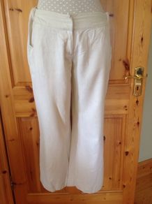 Size 10 Linen Maternity Trousers