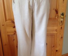 Size 10 Linen Maternity Trousers