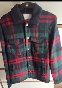 Pull&Bear Men's Plaid Checked Jacket Size S Like New
