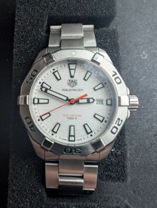 TAG Heuer Polar White Aquaracer 41mm, Quartz,  Box & Papers