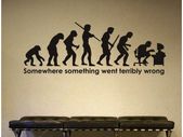 somewhere something went terribly wrong WALL STICKER