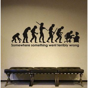 somewhere something went terribly wrong WALL STICKER