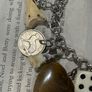 1 Goblins Whimsical Trinkets Bone and Tooth Soldered Charm Bracelet Charivari Wearable Art Weird Oddity Image 4