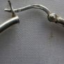 Vintage 925 Sterling Silver Hoop Earrings Large Classic Hoop Gift 5,67g Image 6