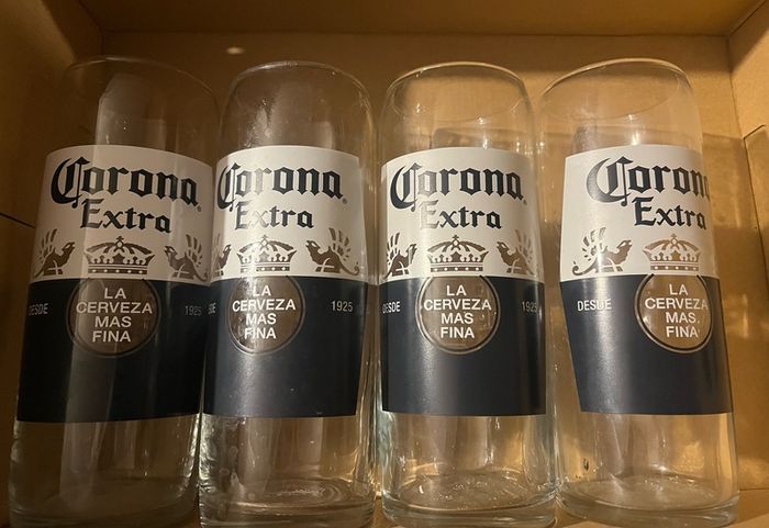 Coors pint corona pint extra beer glasses