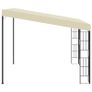 Wall-mounted Gazebo 3x3 m Cream Fabric Image 3