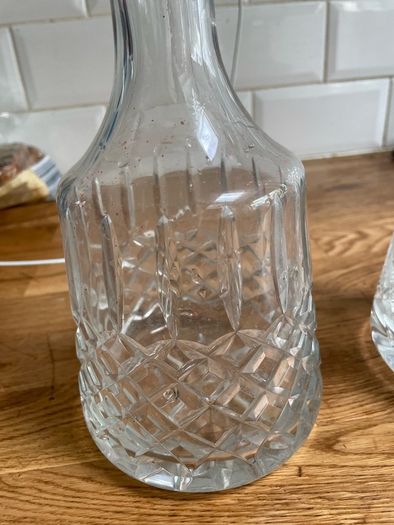 Cut glass decanters