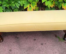 Victorian upholstered footstool