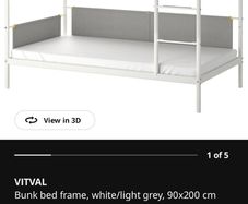 Bunk Bed IKEA (Vitval) + 2 Mattresses (Agotness)