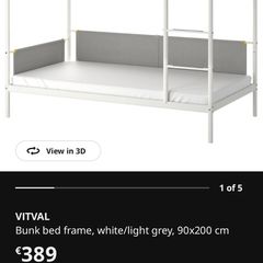 Bunk Bed IKEA (Vitval) + 2 Mattresses (Agotness)