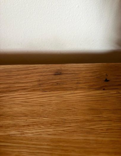solid oak shelf unit
