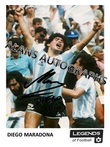 Diego Maradona  Autograph