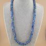 Vintage African Style Eyes Glass bead Necklace 22 inches Image 2