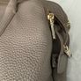 DKNY Tribeca Triple Zip Grained Leather Satchel Desert Image 4