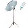 Umbrella Set 2 White 2 Black/Silver Umbrella Continuous Lighting Image 3