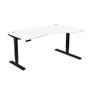 Leap Electric Height Adjustable desk Radial top 1600x1000 Image 2