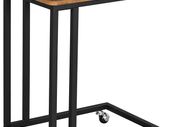 _Side Table Sofa Table Coffee Table Easy to Assemble Sturdy Living Room Table on Wheels