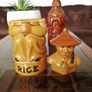1970s Glossy Kitsch Ceramic Rice Container Price and Kensington England Image 9