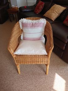 wicker armchair