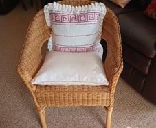 wicker armchair