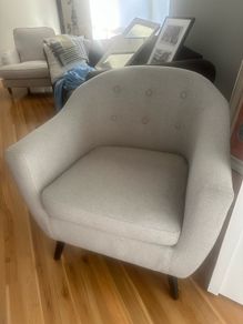 Natural beige Tub armchair