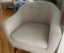 Natural beige Tub armchair